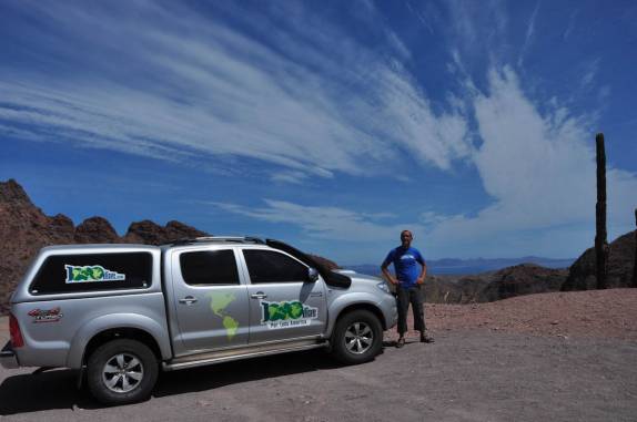 Céu maravilhoso no caminho para a missão San Francisco Xavier, região de Loreto, na Baja California - México